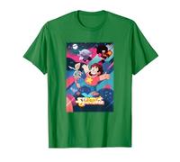 Cartoon Network Steven Universe Poster Camiseta, Hombre, Verde Kelly, S
