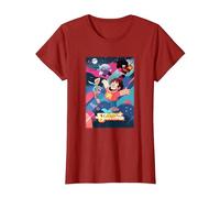 Cartoon Network Steven Universe Poster Camiseta, Mujer, Arándano, M