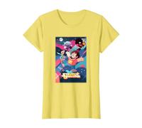 Cartoon Network Steven Universe Poster Camiseta, Mujer, Limón, XS