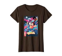 Cartoon Network Steven Universe Poster Camiseta, Mujer, Marrón, L