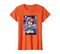 Cartoon Network Steven Universe Poster Camiseta, Mujer, Naranja, S