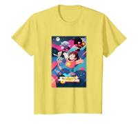 Cartoon Network Steven Universe Poster Camiseta, Niños, Limón, 10 años