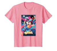 Cartoon Network Steven Universe Poster Camiseta, Niños, Rosado, 8 años
