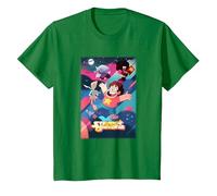 Cartoon Network Steven Universe Poster Camiseta, Niños, Verde Kelly, 4 años