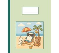 Cartoon Notebook - Cute Animals | Notizbuch - Süßes Tieren: Funny College Ruled Journal | liniert