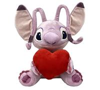 CARTOON Peluche para niños Disney muñeco con sonido (30 cm, ángel con corazón)