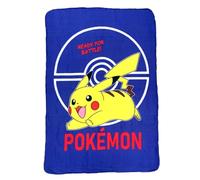 CARTOON Pikachu Pokemon - Manta infantil de forro polar suave, 100% poliéster, 100 x 140 cm