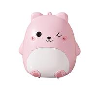 Cartoon Pill Box, Portable Bear Container, Weekly Tablet Organizer with Secure Lid, Stylish Travel Supplement Holder Feature, Fitness Accessory Modern Design, Daily Medicine for Purse Pocket Outdoor