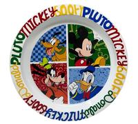 CARTOON Plato llano de plástico reutilizable BPA free vajilla infantil apta para microondas (Mickey 1)
