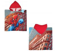 CARTOON Poncho Mare - Albornoz de microalgodón, para playa, piscina, 50 x 100 cm, Spiderman., talla unica
