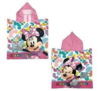 CARTOON Poncho Mare, albornoz de microalgodón, playa, piscina, 50 x 100 cm, Minnie., talla unica