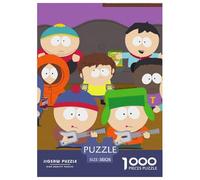 Cartoon Puzzle 3D 1000 Piezas De Madera South_Park - Rompecabezas Imposible para Adultos, Juego Familiar Educativo, Decoración 38x26cm/1000pcs