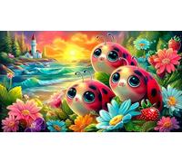 Cartoon Puzzle para Adultos 1000 Piezas Juego Educativo relajación Juego desafiante para Adultos y niños de 12 años y más 38x26cm/1000pcs