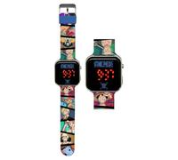 CARTOON Reloj de pulsera digital con pantalla LED y correa de silicona para niños, One Piece, Correa