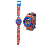 CARTOON Reloj de pulsera digital para niños en caja moldeada, Super Mario, Correa