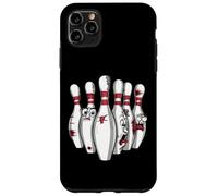 Cartoon Scared Bowling Pins - Funny Sport Bowler Tee Carcasa para iPhone 11 Pro Max