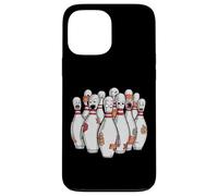 Cartoon Scared Bowling Pins - Funny Sport Bowler Tee Carcasa para iPhone 13 Pro Max