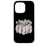 Cartoon Scared Bowling Pins - Funny Sport Bowler Tee Carcasa para iPhone 14 Pro Max