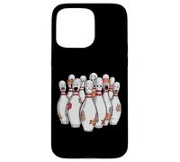 Cartoon Scared Bowling Pins - Funny Sport Bowler Tee Carcasa para iPhone 15 Pro Max