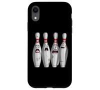 Cartoon Scared Bowling Pins - Funny Sport Bowler tee Carcasa para iPhone XR