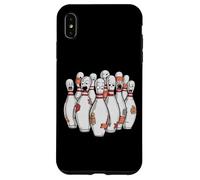Cartoon Scared Bowling Pins - Funny Sport Bowler Tee Carcasa para iPhone XS Max