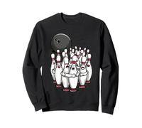 Cartoon Scared Bowling Pins - Funny Sport Bowler tee Sudadera