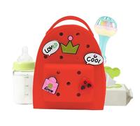 Cartoon Silicone Backpack, Cute Jelly Backpack, Impermeable Silicone Bag, Ajustable Straps, Lightweight Travel Purse, Fun Charm, Girls, Stylish Design, 1-Pack, Versatile and Stylis, Watermelon., Se