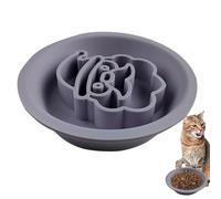 Cartoon Silicone Dog Food Bowl - Slow Feed Double Sided Pet Dish | Anti Slip, Flexible Material for Dry and Wet Food, Designed to Reduce Eating Speed and Support Digestion