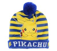 CARTOON Sombrero con pompón Pikachu Pokémon accesorio de invierno para niños tocado 100% acrílico