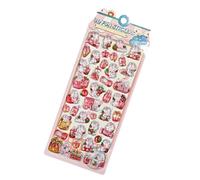 Cartoon Stickers | 9.5x23cm - Cute Mini Raised 3D Relief Decal | Tiny 3D Animal Stickers For Scrapbooking | For Water Cups Laptops Wall Guitars Suitcases Luggage Notebook Envelop Glasses Tablet