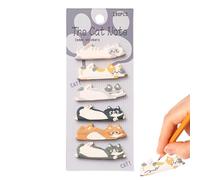 Cartoon Sticky Notes for School - Animal Kitten Paper Markers, 180 Sheets Cartoon Sticky Notes with Adhesive Paper and Cute Paw Design | Fun Cat Note Markers for Office, Classroom, Teacher, Students,