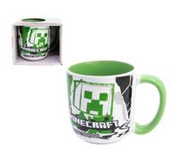 CARTOON Taza Minecraft de cerámica 380 ml, taza de desayuno con caja de regalo