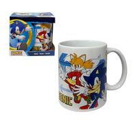 CARTOON Taza Sonic 325ml taza de desayuno de cerámica modelo mug para niños con caja