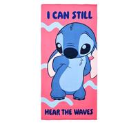 CARTOON Toalla de Playa Disney Stitch de 70x140 cm de Microfibra 240 GSM, Secado Rápido, Ligera, Idea de Regalo para Niños