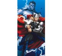 CARTOON Toalla de playa Hulk y Thor 140 x 70 cm toalla de microfibra para niños piscina playa