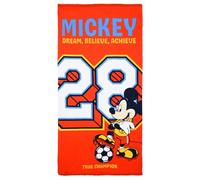 CARTOON Toalla de playa Mickey Mouse Disney de microfibra de poliéster toalla infantil 240 gsm tamaño 70 x 140 cm playa piscina