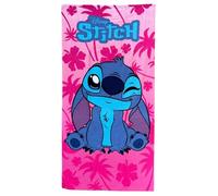 CARTOON Toalla de playa para niña Stitch 70 x 140 cm toalla microfibra 100% poliéster secado rápido toalla playa piscina rosa tropical Disney idea regalo