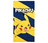 CARTOON Toalla de playa Pikachu Pokemon microfibra poliéster toalla infantil 240 gsm tamaño 70x140cm playa piscina
