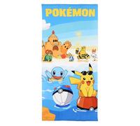 CARTOON Toalla de playa Pokémon 70 x 140 cm toalla de microfibra 240 g/m² secado rápido ligera idea regalo niños y fans Pokémon