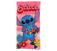 CARTOON Toalla de Playa Stitch para Niña 70x140 cm Toalla de Microfibra 100% Poliéster Secado Rápido Toalla de Playa Piscina Rosa Tropical Disney Idea de Regalo