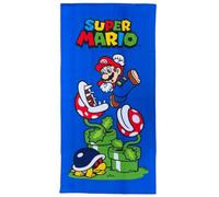 CARTOON Toalla de playa Super Mario toalla microfibra poliéster para niños 245 gsm tamaño 70x140 cm playa piscina