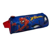CARTOON Tombolino Estuche Escolar Redondo con Asa Escolar Papelería Organizador Portalápices Colores, Spiderman., Organizador de bolso