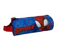 CARTOON Tombolino Estuche Escolar Redondo con Asa Escolar Papelería Organizador Portalápices Colores, Spidey, 23 x 8 x 8 cm