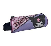 CARTOON Tombolino Estuche Escolar Redondo con Asa Escolar Papelería Organizador Portalápices Colores, Kuromi, Organizador de bolso