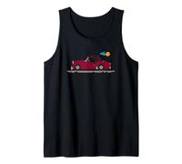 Cartoon Triumph TR3 TR 3 British Maroon Sportcar Auto de 8 bits Camiseta sin Mangas