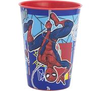 CARTOON Vaso para niños de plástico reutilizable 260 ml BPA Free (Spiderman (1))
