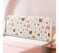 Cartoon Velvet Bed Headboard Slipcover for Kids Bedroom, Dustproof Decor Cover Fits Queen King Full Twin Cal King Size Beds(Red,200cm/78in)