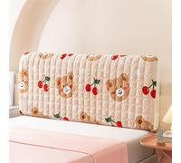 Cartoon Velvet Bed Headboard Slipcover for Kids Bedroom, Dustproof Decor Cover Fits Queen King Full Twin Cal King Size Beds(Light Pink,190cm/74in)