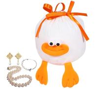 Cartoon Velvet Goodie Bags - Sausage Mouth Drawstring Pouch | Party Favor Candy Bags, Multifunctional Velvet Snack Storage Pouch for Sweets Goodies Birthday Holiday