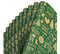 Cartoon-Weihnachtsgeschenkpapier Asudaro 10PCS/6PCS Geschenkpapier50x70cmWeihnachtsbaum/Weihnachtsbonbonstäbchen/Waldweihnachtshirsch/Bunte Geschenkboxen/Liebesweihnachtsbaum/Gestreiftes Box-Design